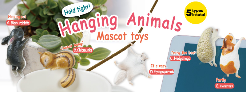 Hold tight! Hanging Animals Mascot toys